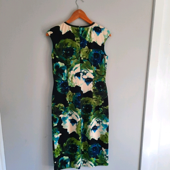 London Times Abstract Floral Dress - Picture 8 of 9